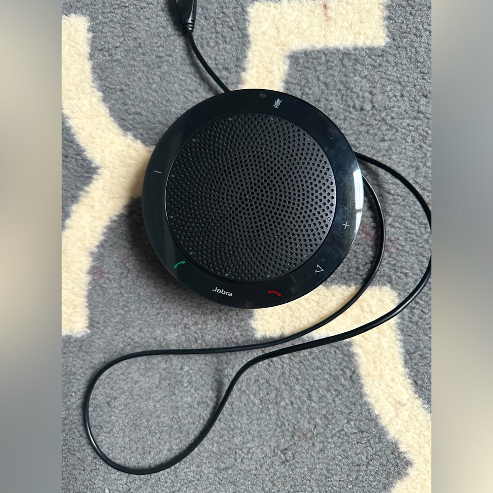 Jabra Speak 410 Corded Speakerphone Portable USB EUC Black